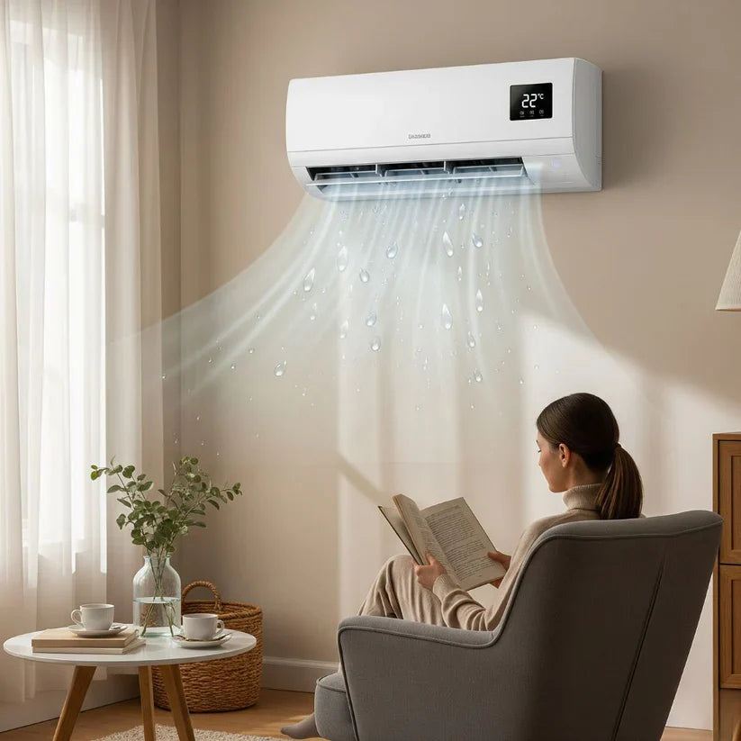 Solo Hoy 50% OFF Aire Acondicionado Portátil 2 en 1 Calor y Frio - Bajo consumo y Máxima Potencia